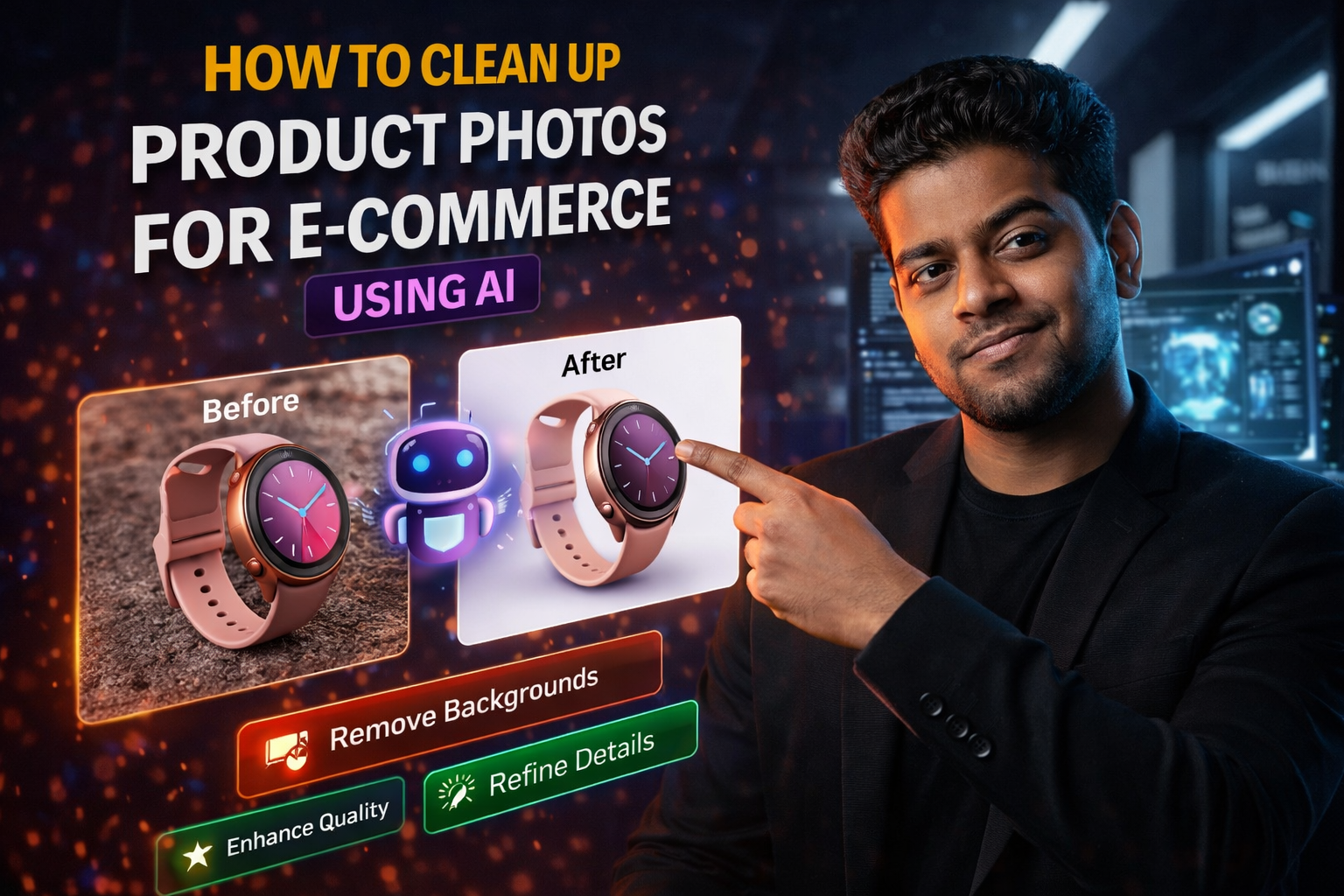 How to Clean Up Product Photos for E-commerce Using AI