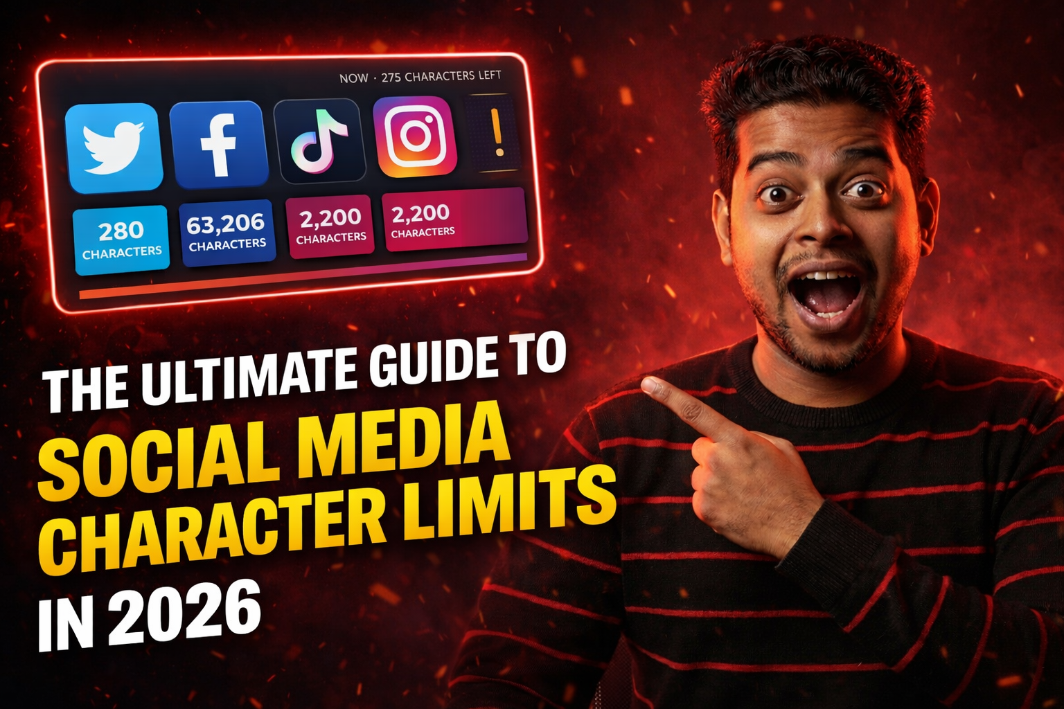 The Ultimate Guide to Social Media Character Limits in 2026