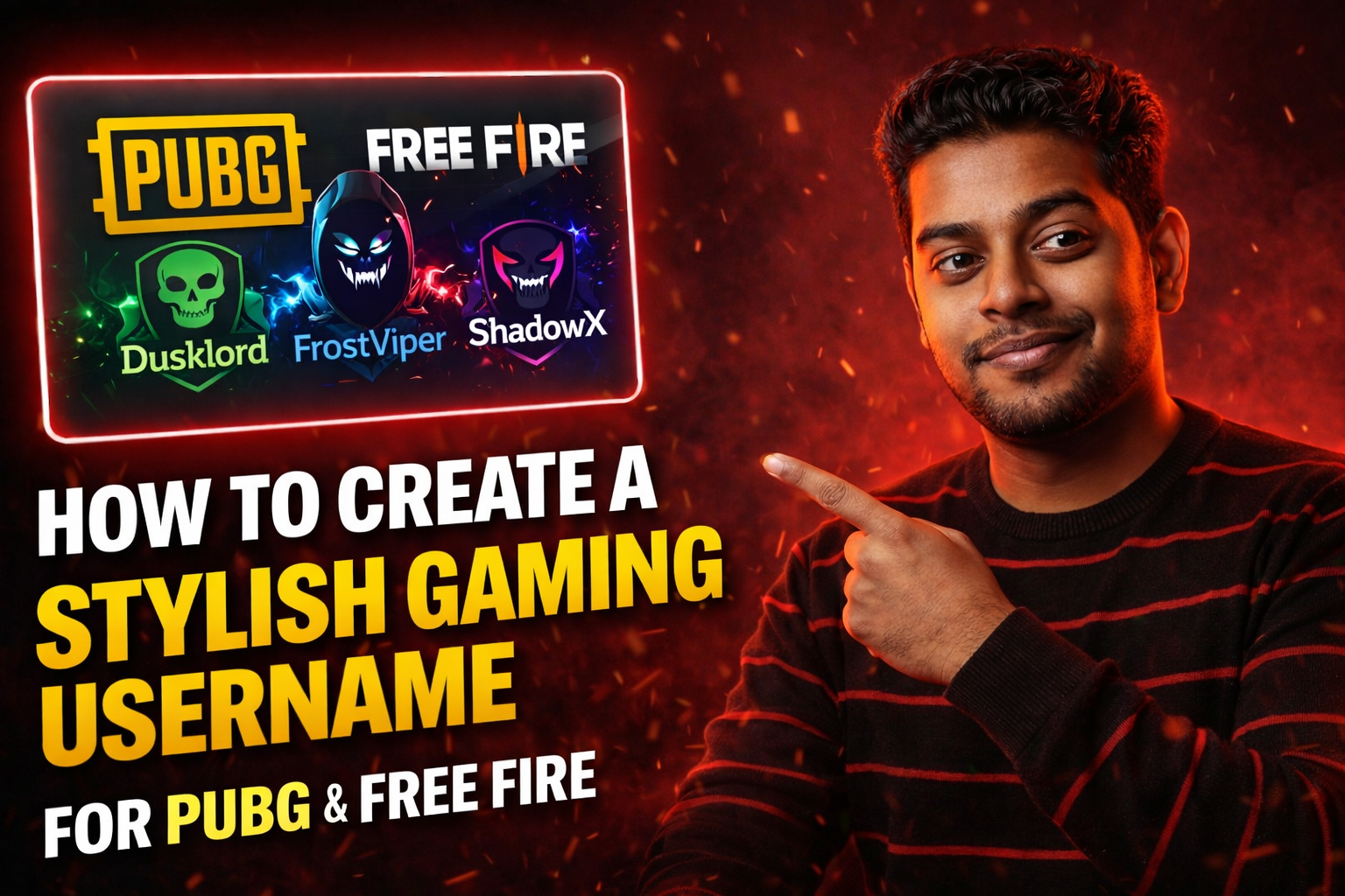 How to Create a Stylish Gaming Username for PUBG & Free Fire